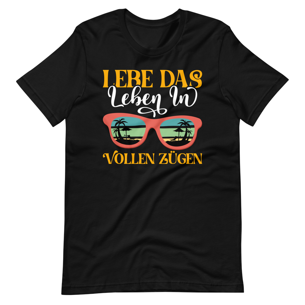 Sommer-T-Shirt "Lebe das Leben!" | Positiver Style