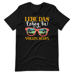 Sommer-T-Shirt "Lebe das Leben!" | Positiver Style