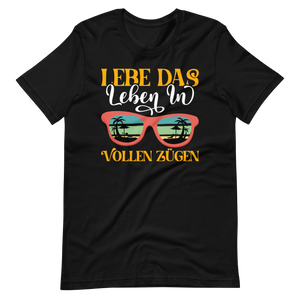 Sommer-T-Shirt "Lebe das Leben!" | Positiver Style