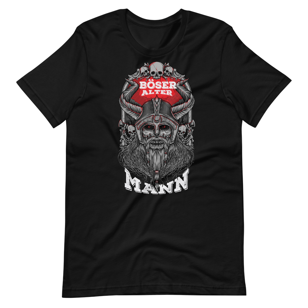 Lustiges T-Shirt "Böser alter Mann! Viking Style!"