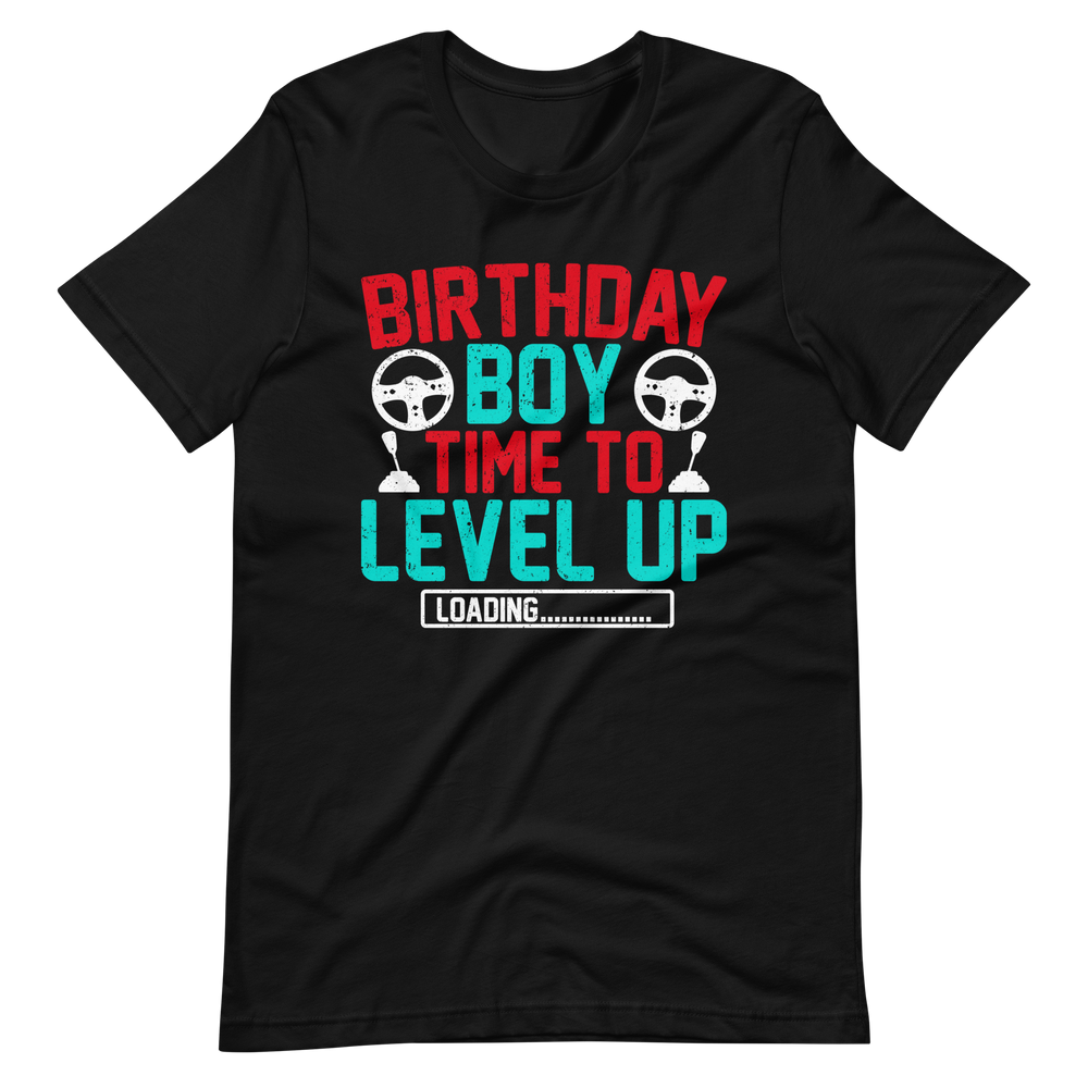 Birthday Boy Time To Level Up - Gamer Shirts
