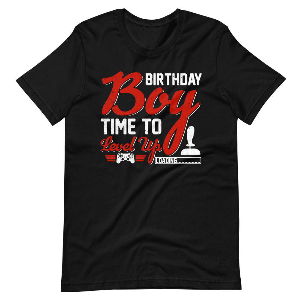 Lustiges Gamer-Shirt - Birthday Boy Time To Level Up - Gamer Shirts