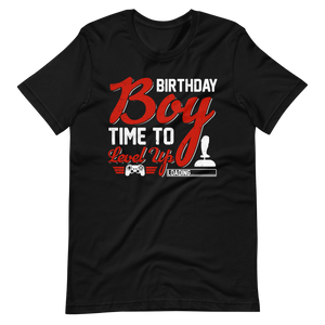 Lustiges Gamer-Shirt - Birthday Boy Time To Level Up - Gamer Shirts