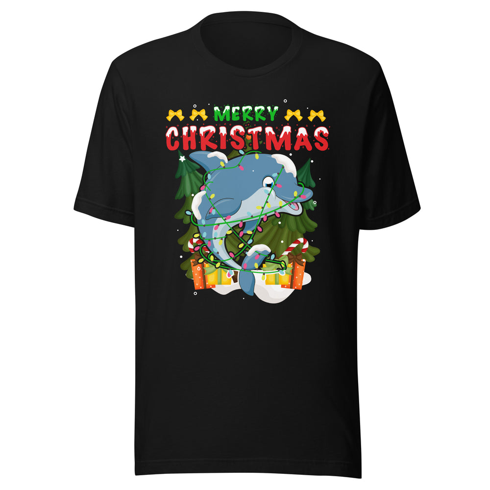 Merry Christmas Dolphin - Weihnachten Delfin T-Shirt