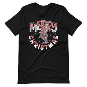 Merry Christmas Skater - Weihnachten Skateboard T-Shirt