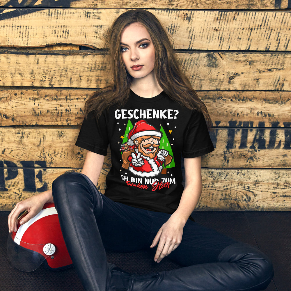 Weihnachten, hier nur zum Trinken! Lustiges Weihnachts-T-Shirt