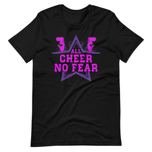 Cheerleading Leidenschaft pur! 'All Cheer, No Fear' T-Shirt für wahre Fans