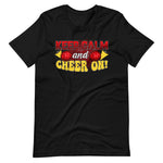Keep Calm and CHEER ON! - Cheerleading T-Shirt