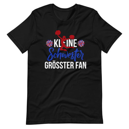 Kleine Schwester, größter Fan - Cheerleading T-Shirt