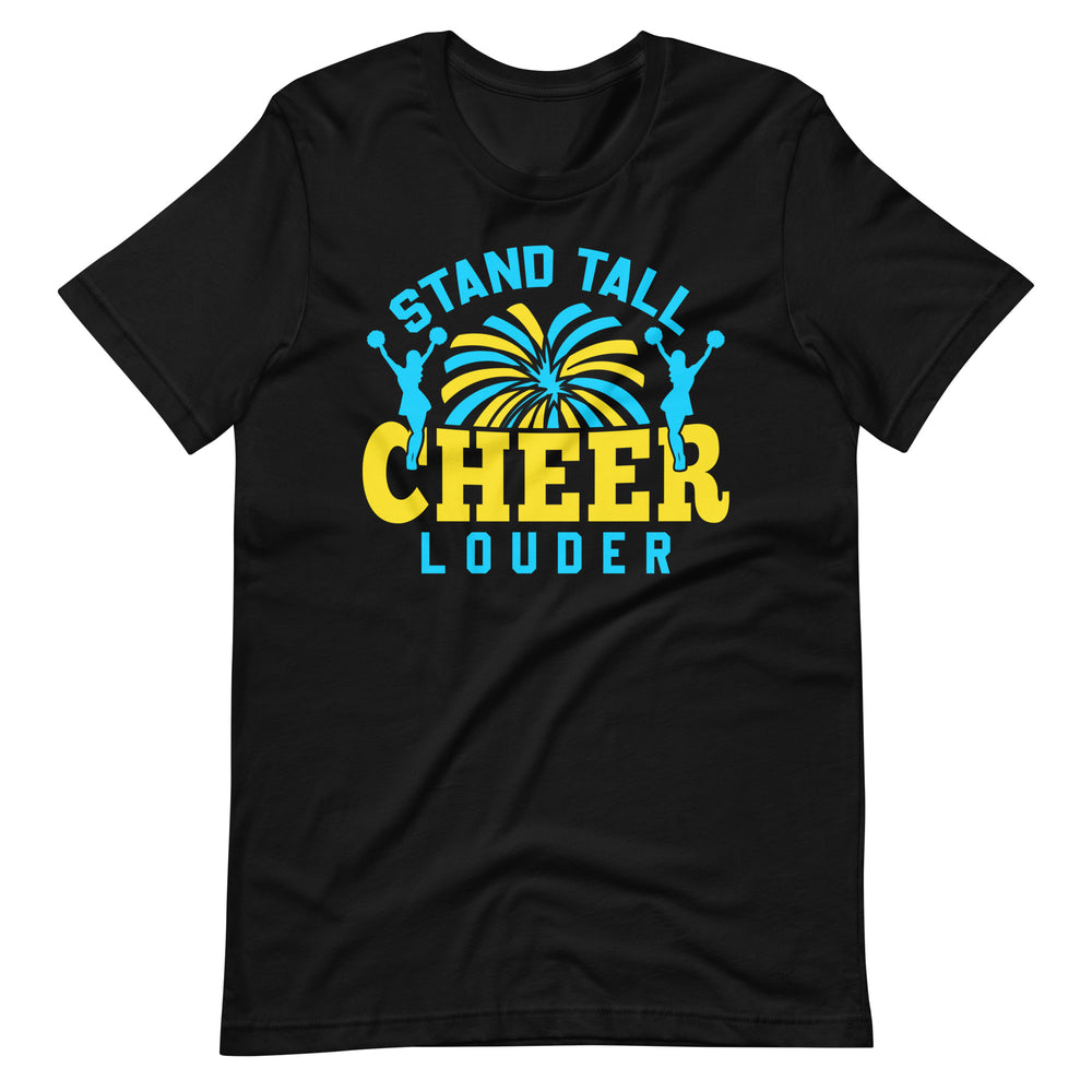 Steh groß, jubel lauter: T-Shirt mit inspirierendem Cheerleader-Spruch für Selbstbewusstsein