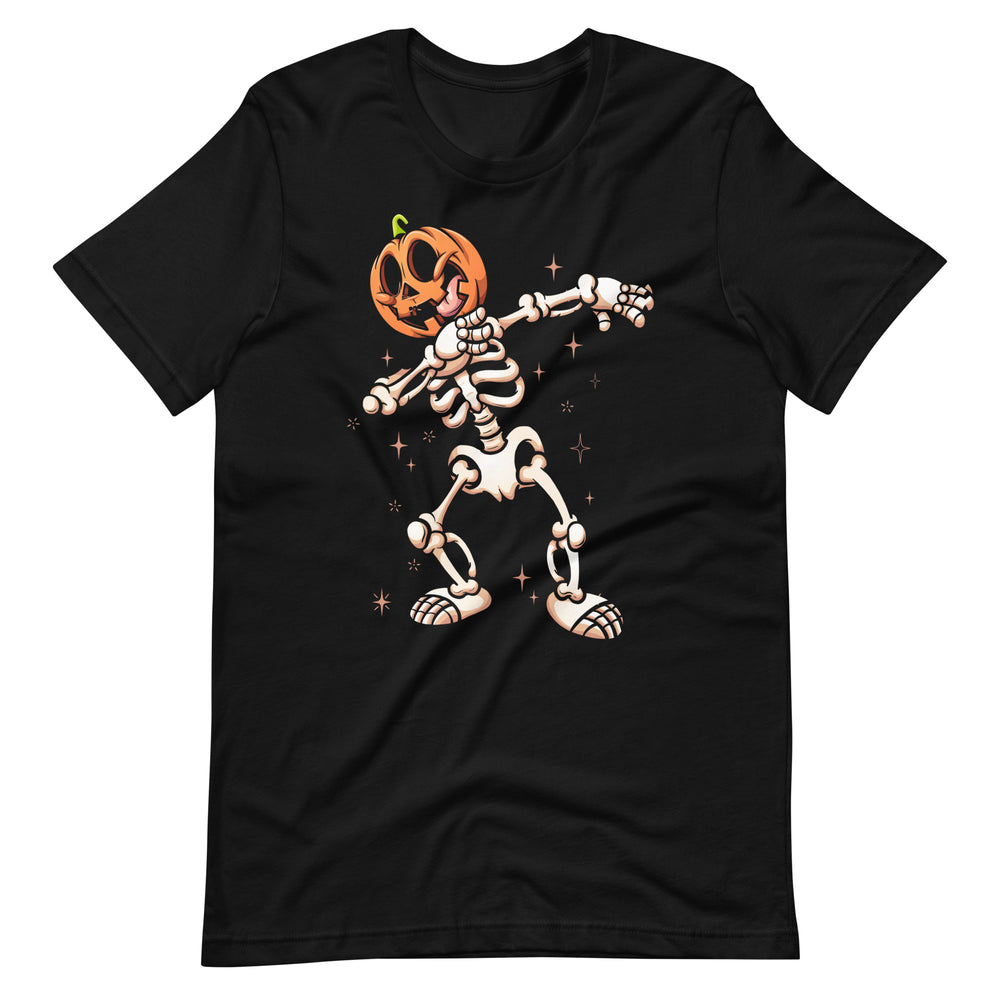 Halloween T-Shirt: Dancing Skull - Tanzendes Skelett, gruselig und stilvoll