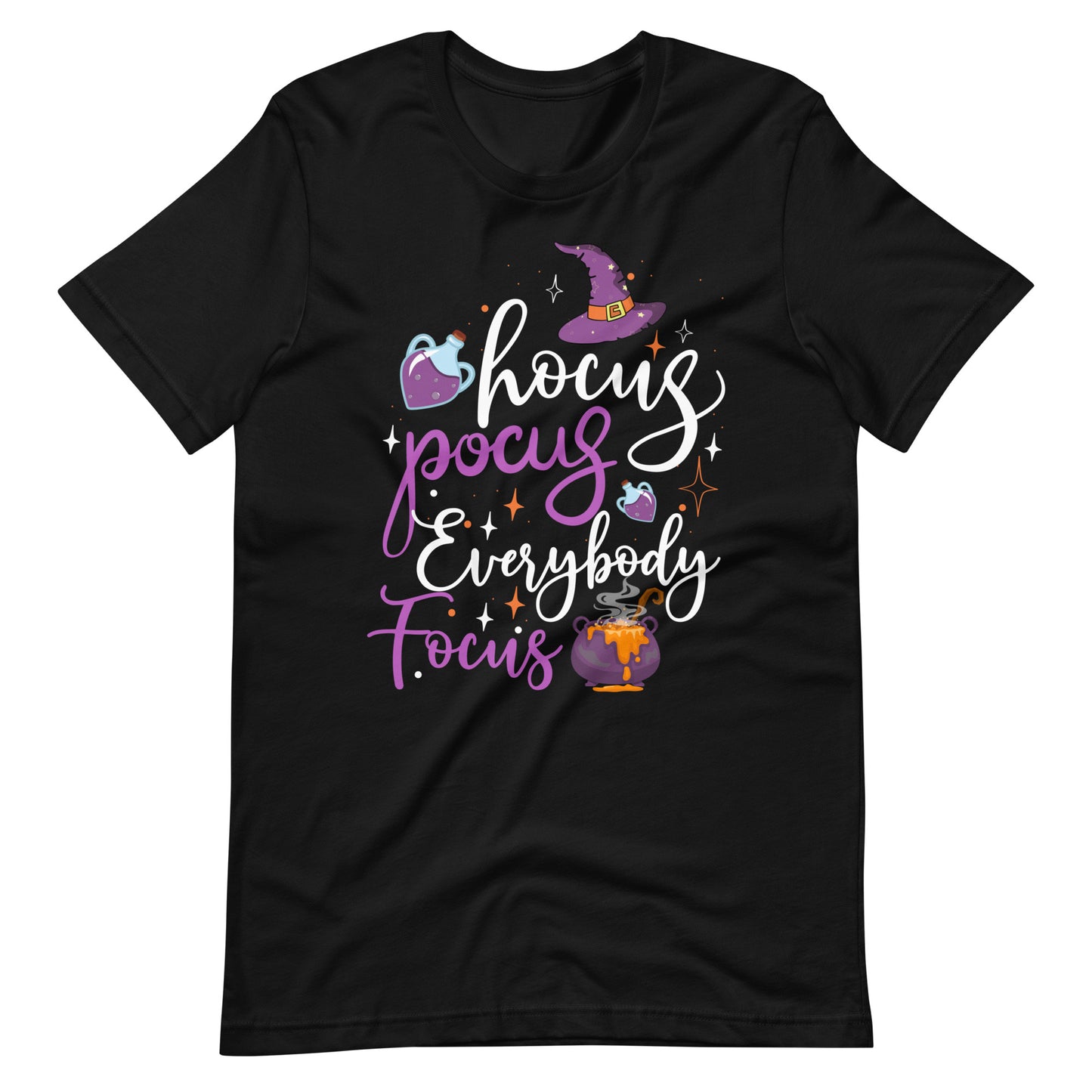 Halloween T-Shirt: Hocus Pocus, Everybody Focus - Spaßiger Gruselzauber