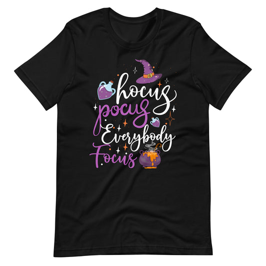 Halloween T-Shirt: Hocus Pocus, Everybody Focus - Spaßiger Gruselzauber
