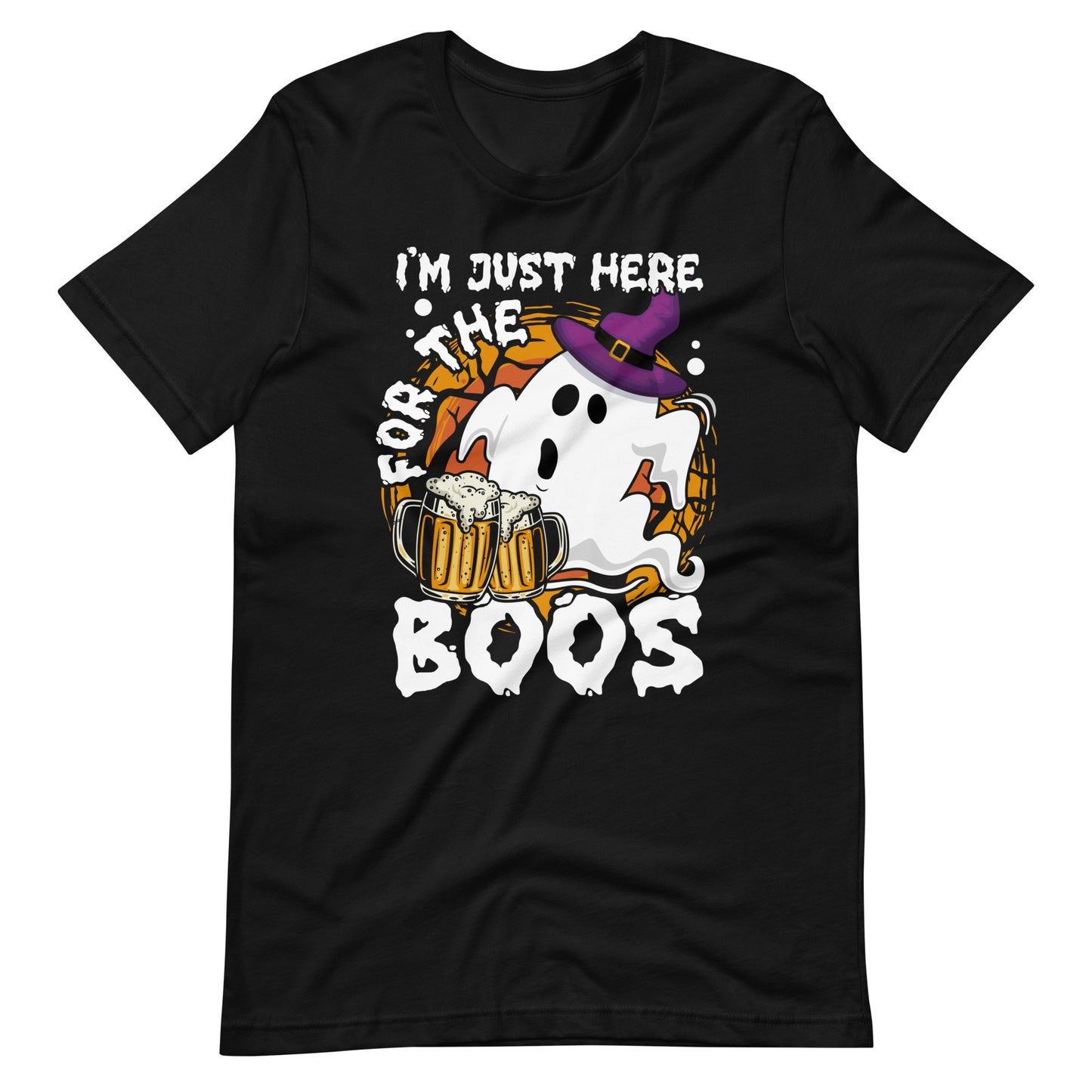 Halloween T-Shirt: I am just here for the BOOS! Lustiges Gruselshirt