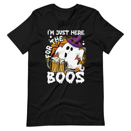 Halloween T-Shirt: I am just here for the BOOS! Lustiges Gruselshirt