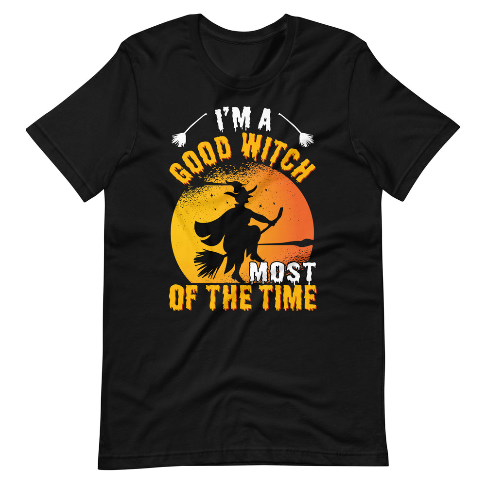 Halloween T-Shirt: I am a GOOD witch, most of the Time! Magischer Stil