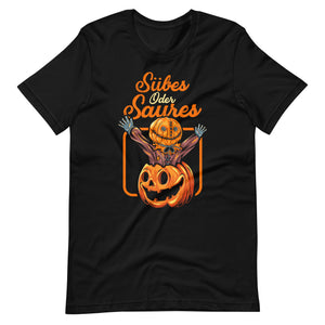 Halloween T-Shirt: Suesses ODER Saures - Süßer Gruselspaß