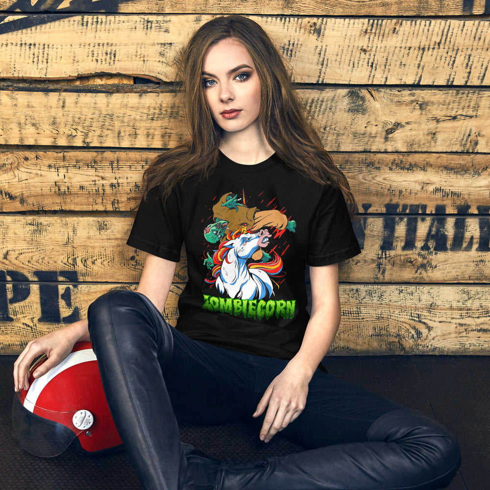 Halloween T-Shirt: Zombiecorn - Lustiges Grusel-Unicorn