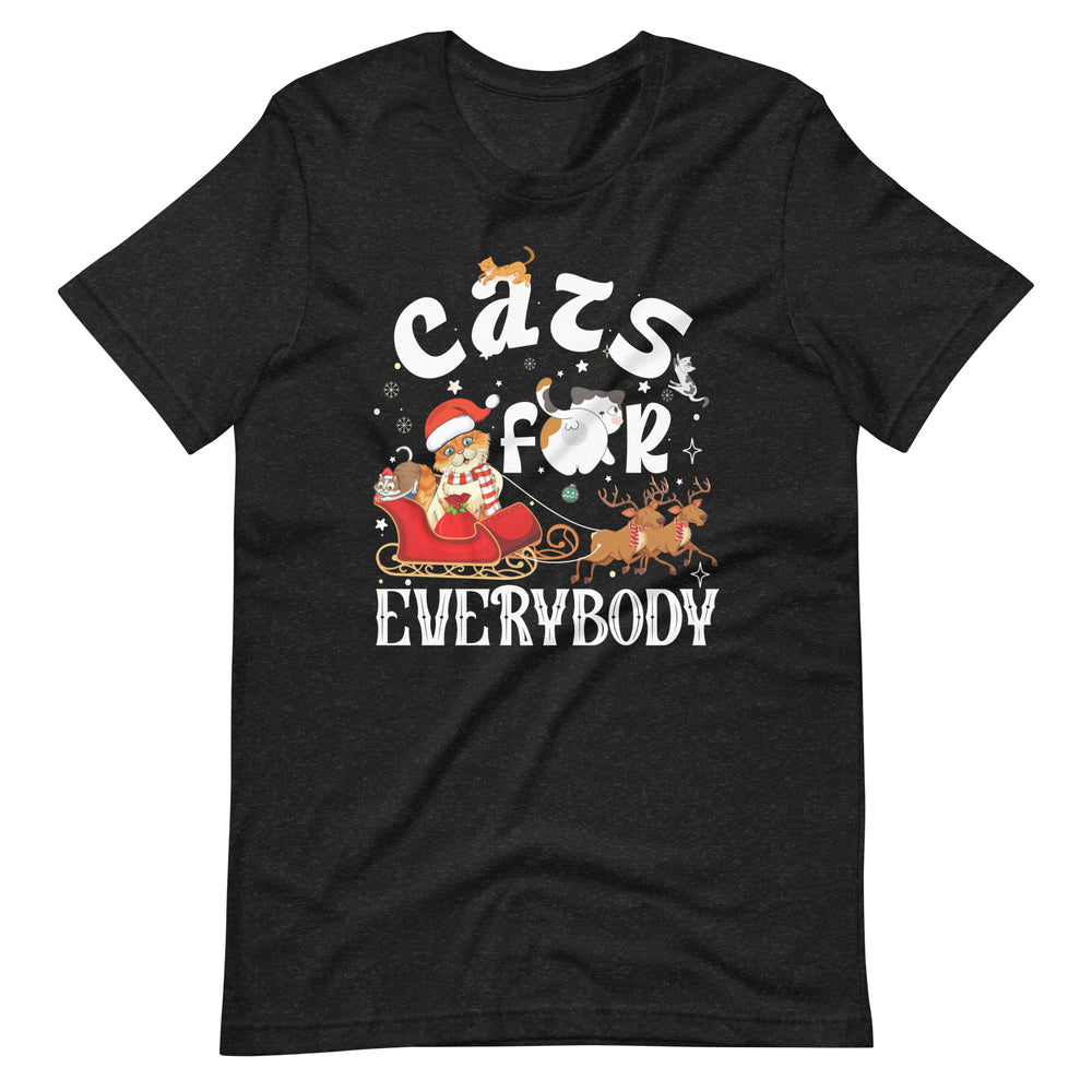 Cats for everybody - Einzigartiges Weihnachten Katzen T-Shirt für Tierliebhaber