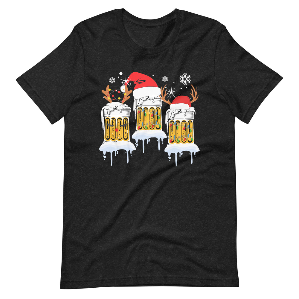 Weihnachten Bierkrüge - Lustiges T-Shirt für die festliche Bierliebhaber-Stimmung