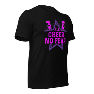 Cheerleading Leidenschaft pur! 'All Cheer, No Fear' T-Shirt für wahre Fans
