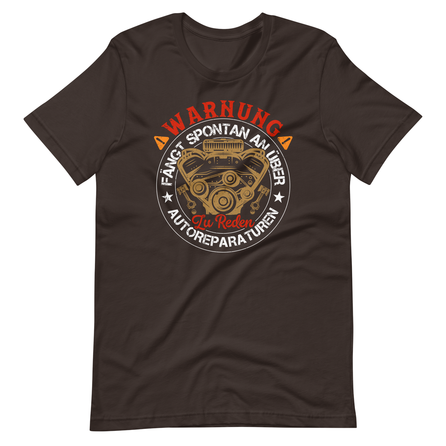 Warnung, spricht einfach so über Autoreparaturen T-Shirt - Lustige Auto Mechaniker Geschenkidee