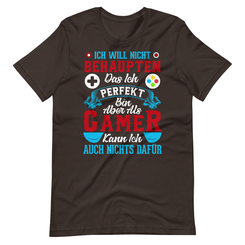 Ich bin als Gamer PERFEKT! - Lustiges T-Shirt für Videospiel-Liebhaber