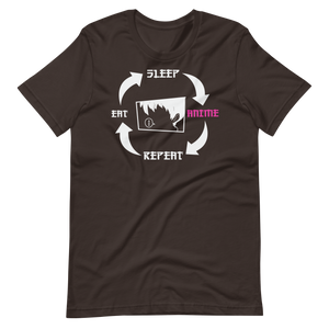 Eat, Sleep, Anime, Repeat! T-Shirt | Lustige Anime-Geschenke