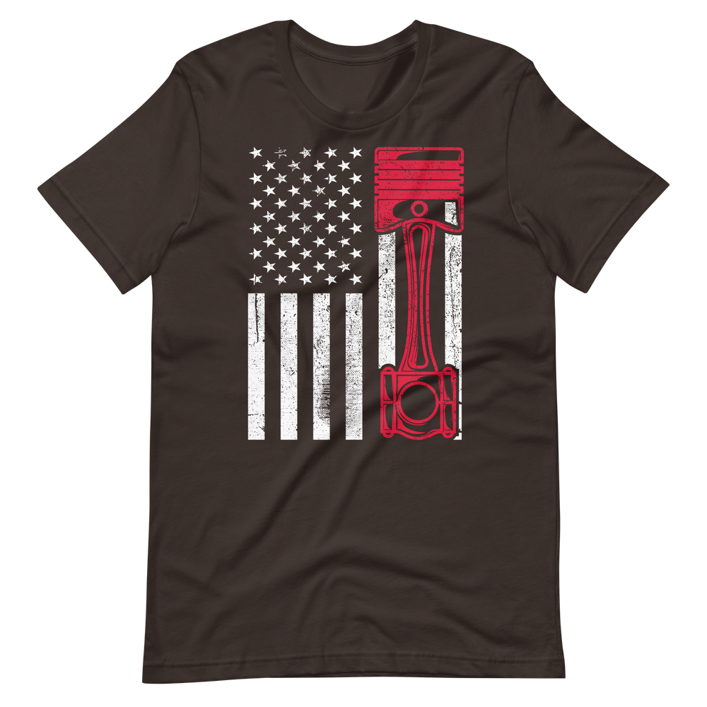 American Flag Muscle Car T-Shirt für Herren und Damen