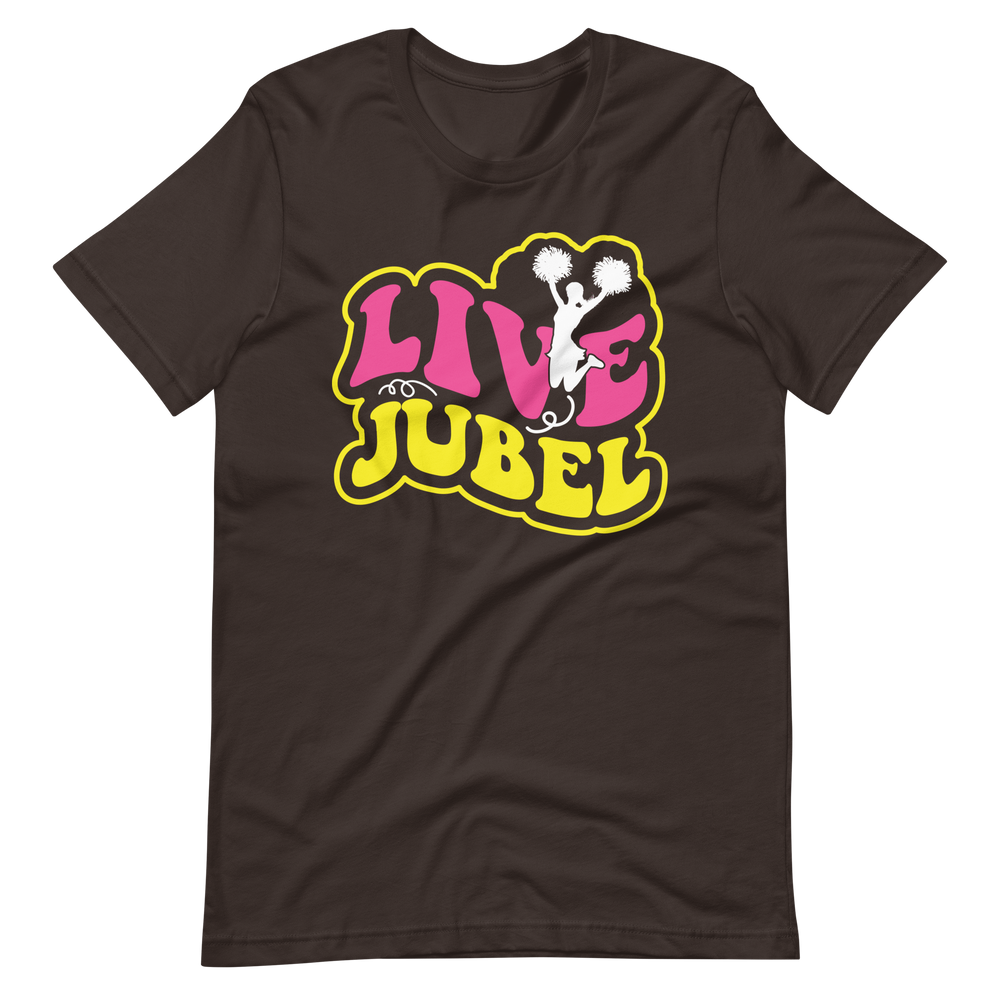 Live Jubel Cheer! T-Shirt für Damen und Mädchen
