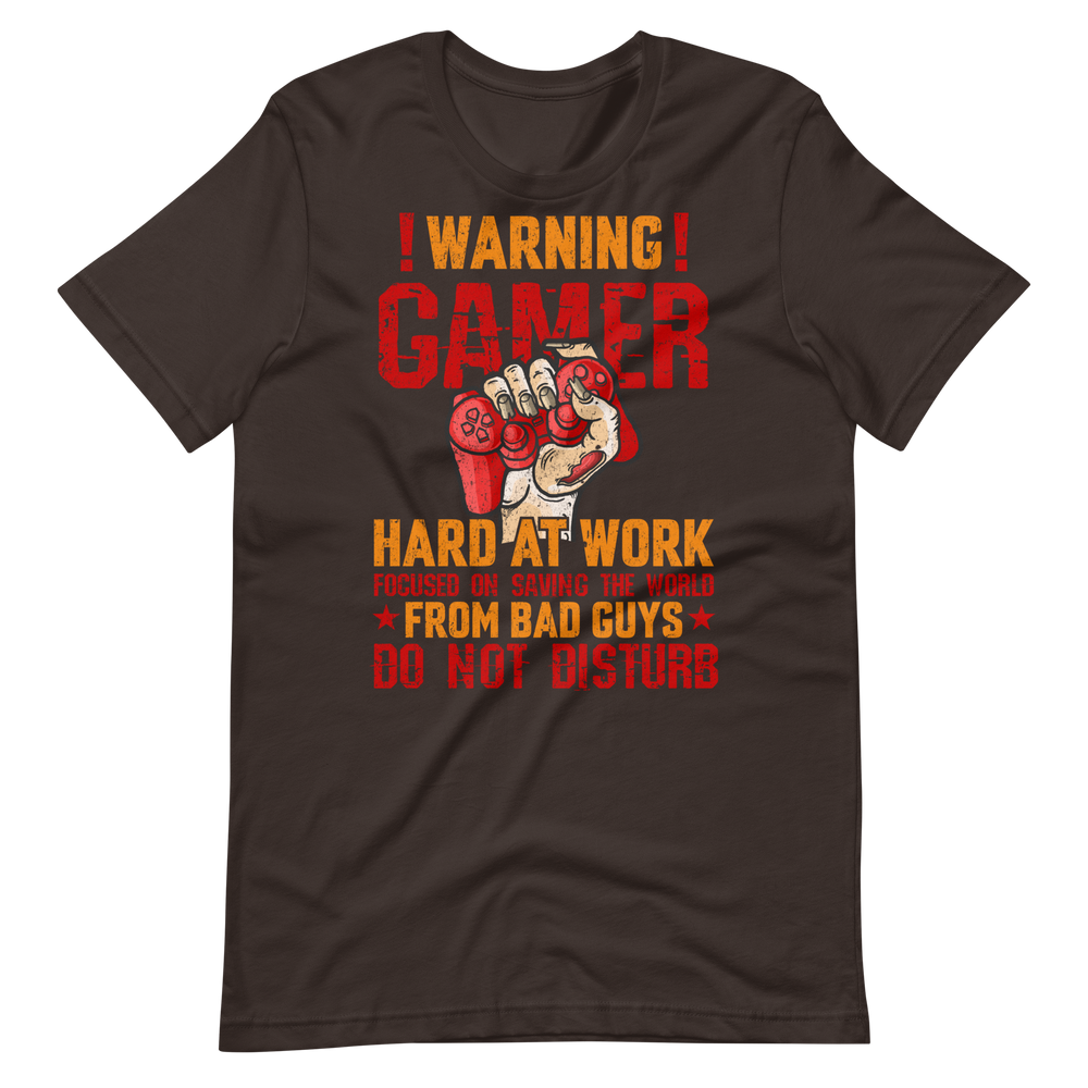 Gamer Hard at Work Shirt! Gaming T-Shirt Fun Gamer Gamelover Funny Working