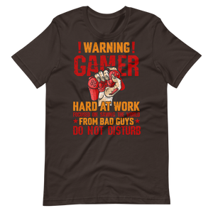 Gamer Hard at Work Shirt! Gaming T-Shirt Fun Gamer Gamelover Funny Working