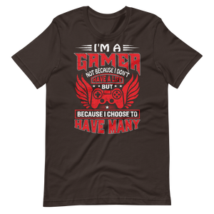 Lustiges Gamer-Shirt - I am a Gamer, and I have many Lifes! - Gamer Shirts