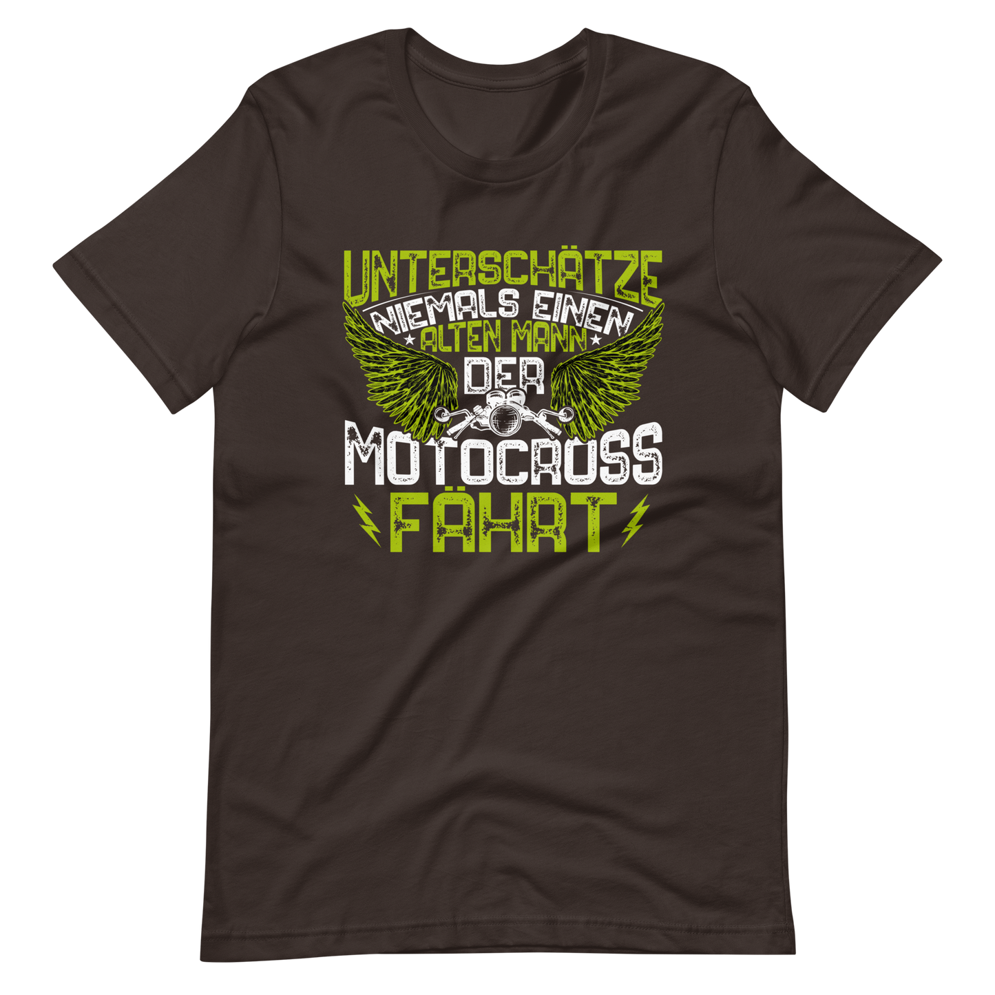 Alter Mann, Motocross - unterschätze nie! T-Shirt