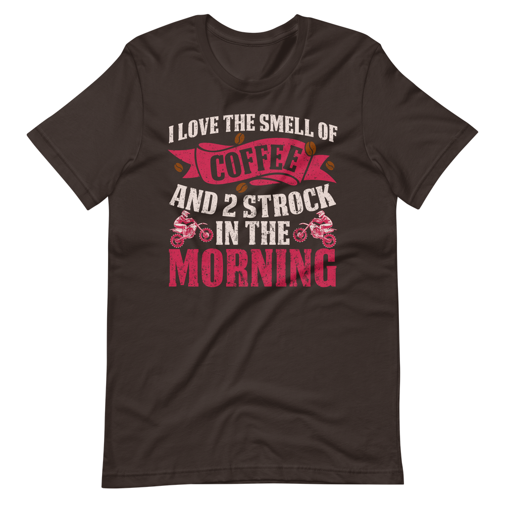 Motocross T-Shirt - Ich liebe den Duft von Kaffee und 2-Taktern!