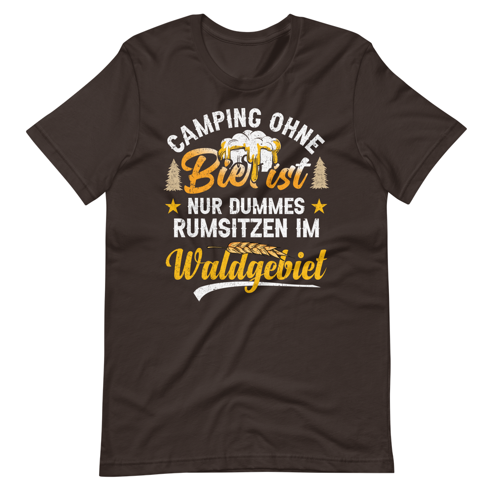 Camping T-Shirt mit witzigem Spruch - Kein Bier, kein Spaß