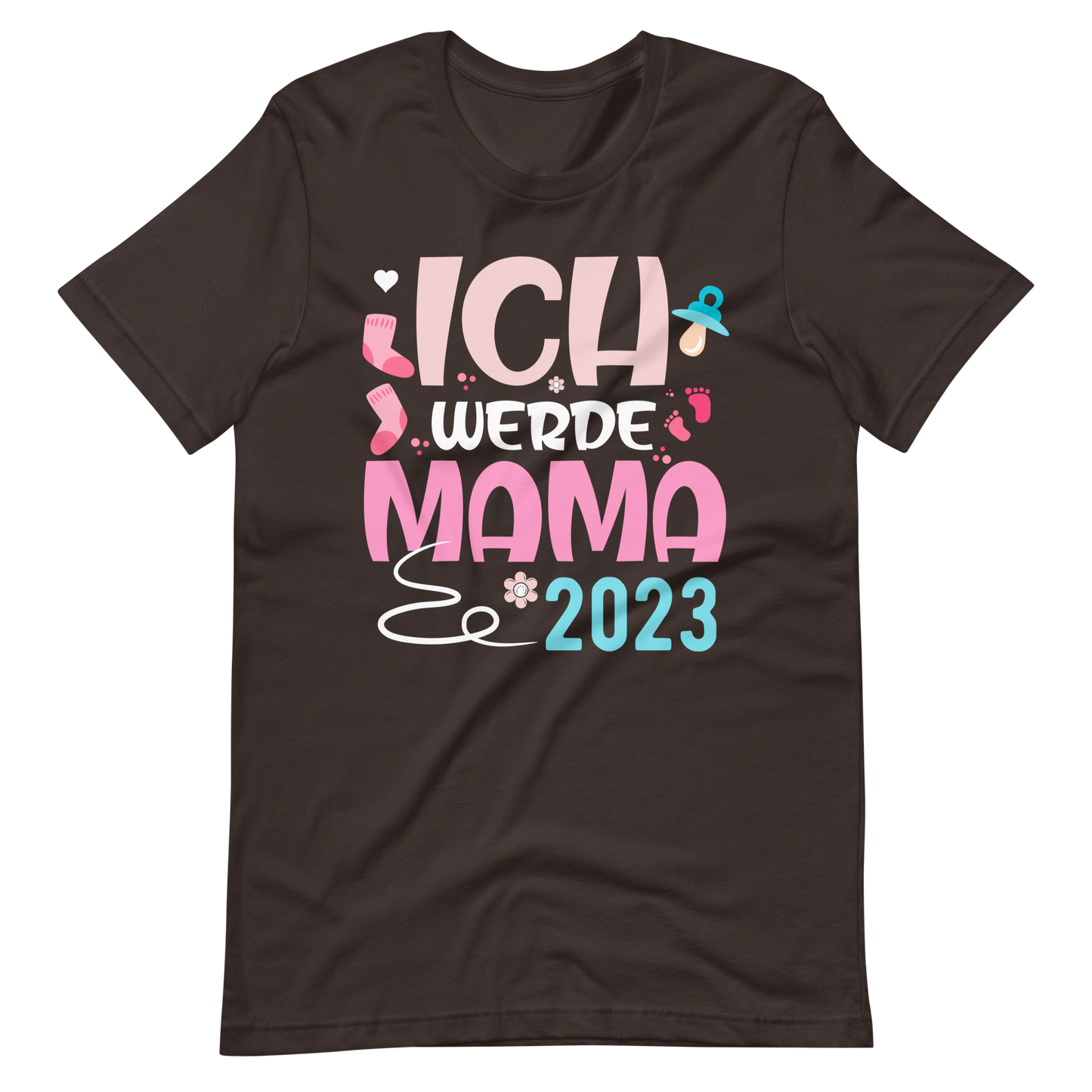Lustiges T-Shirt "Ich werde Mama - 2023" für werdende Mütter