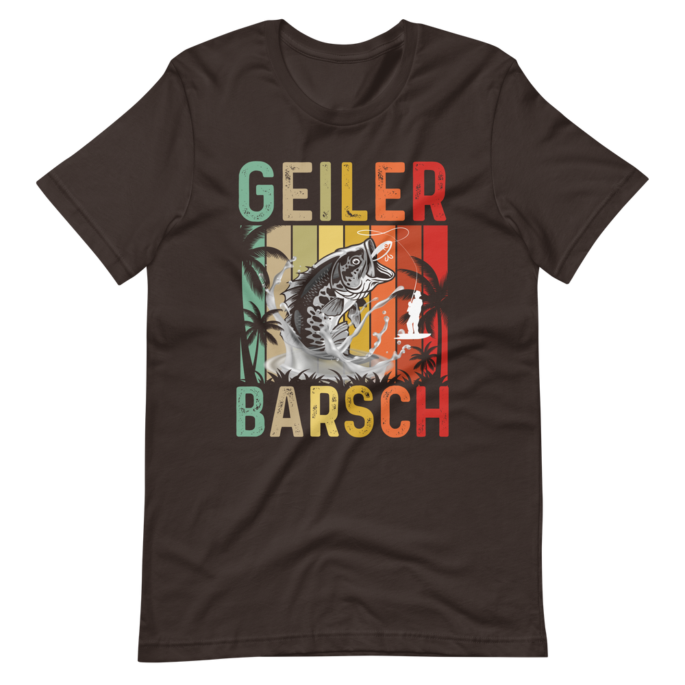 Kaufe jetzt mein T-Shirt "Geiler BARSCH - Barschangeln"