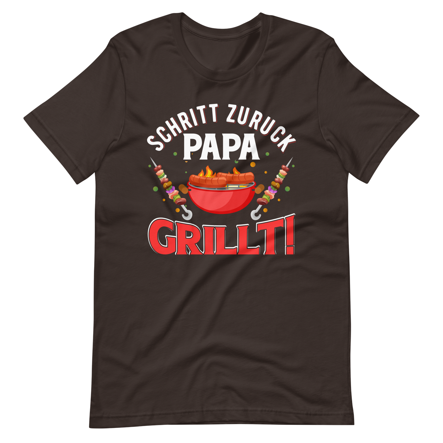 Papa GRILLT - Schritt zurück, Achtung! T-Shirt