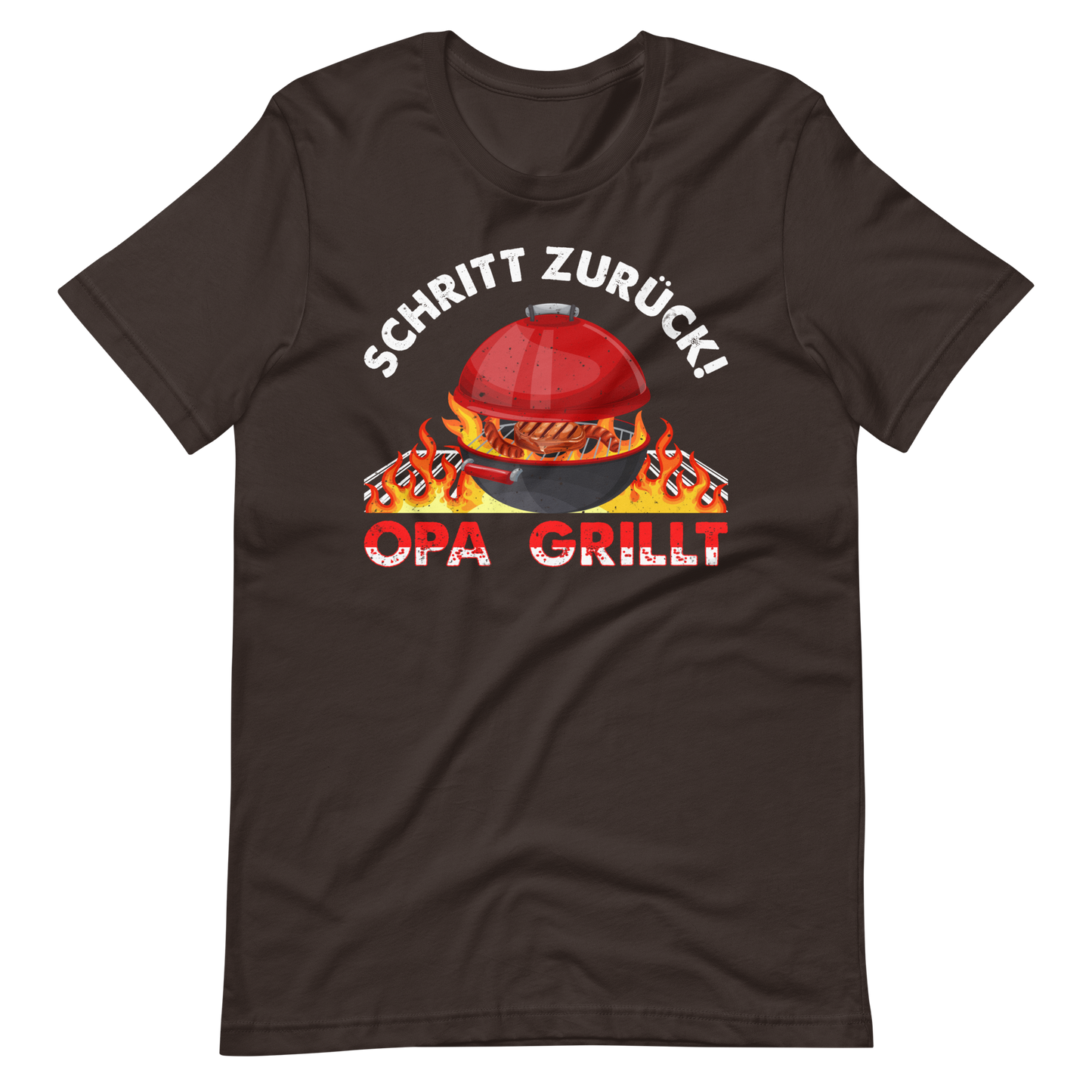 Schritt zurück! OPA grillt T-Shirt
