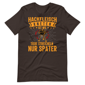 Lustiges Hackfleisch T-Shirt - Tiere streicheln & Grillen