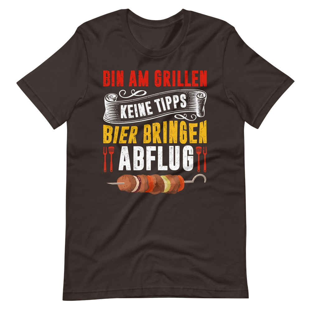 Bin am Grillen! Lustiges BBQ T-Shirt