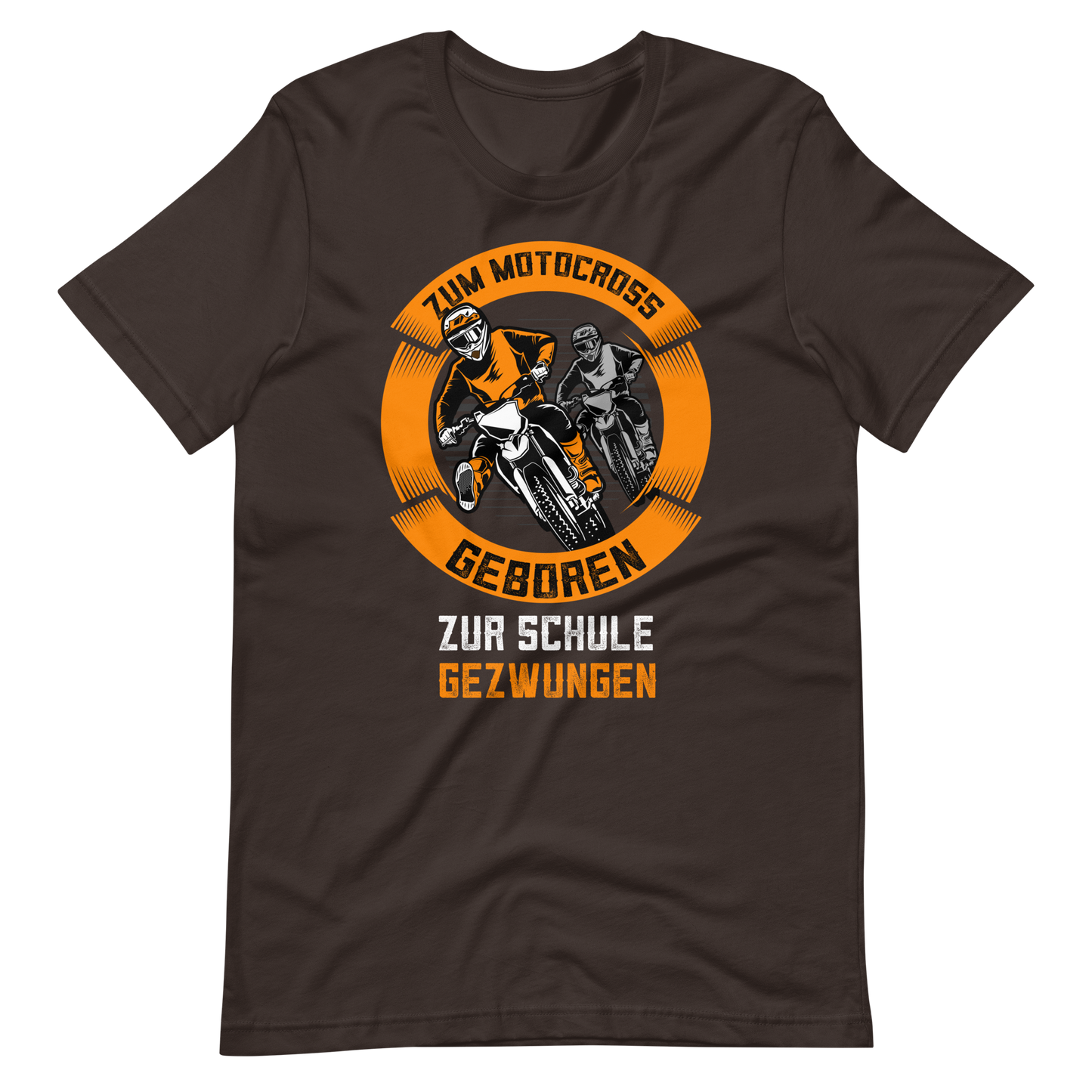 Vintage Motocross T-Shirt - Zum Motocross geboren, zur Schule gezwungen!