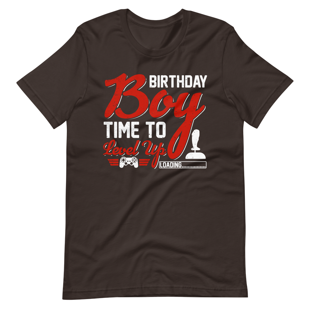Lustiges Gamer-Shirt - Birthday Boy Time To Level Up - Gamer Shirts