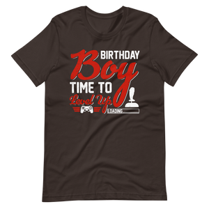 Lustiges Gamer-Shirt - Birthday Boy Time To Level Up - Gamer Shirts