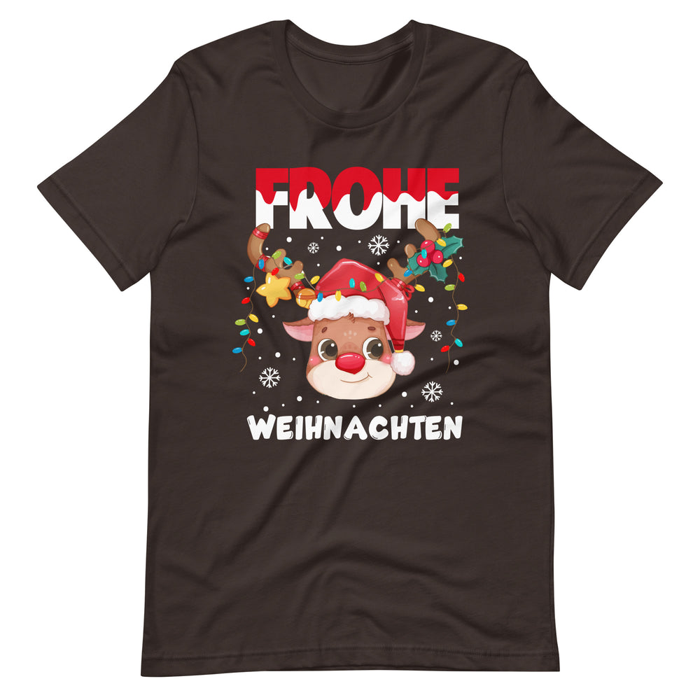 Frohe Weihnachten! Süßes Rentier - Festliches T-Shirt für alle Altersgruppen