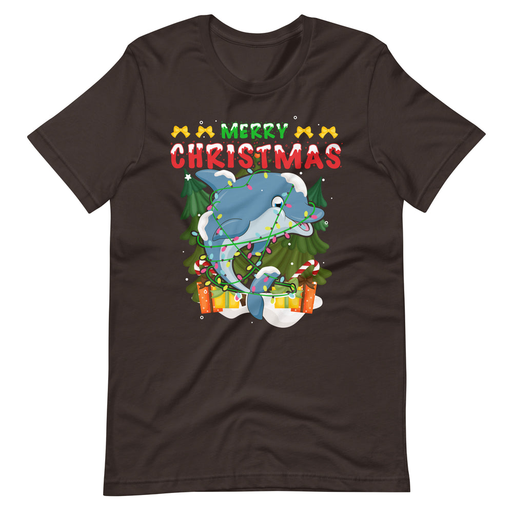 Merry Christmas Dolphin - Weihnachten Delfin T-Shirt