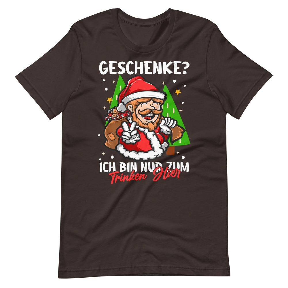 Weihnachten, hier nur zum Trinken! Lustiges Weihnachts-T-Shirt
