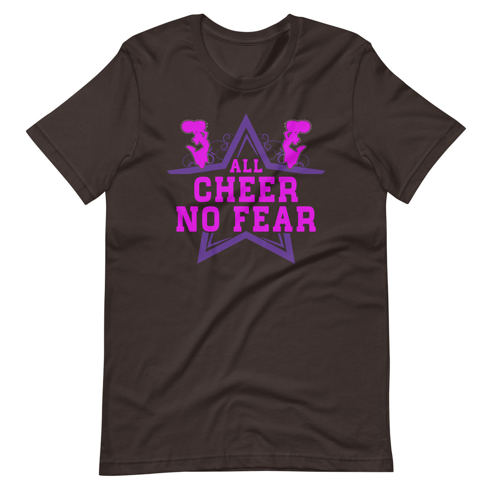 Cheerleading Leidenschaft pur! 'All Cheer, No Fear' T-Shirt für wahre Fans