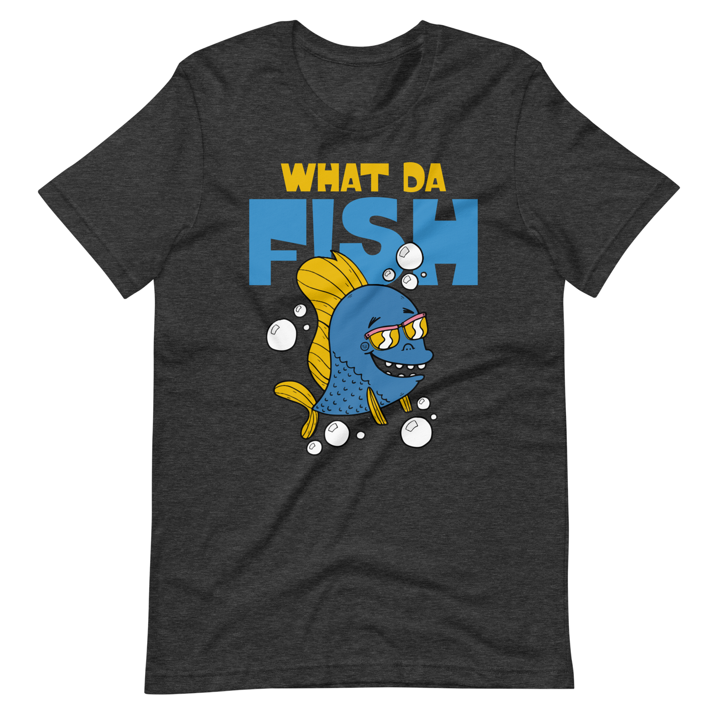 Kaufe jetzt mein lustiges T-Shirt "Lustiger Angler, was der Fisch"